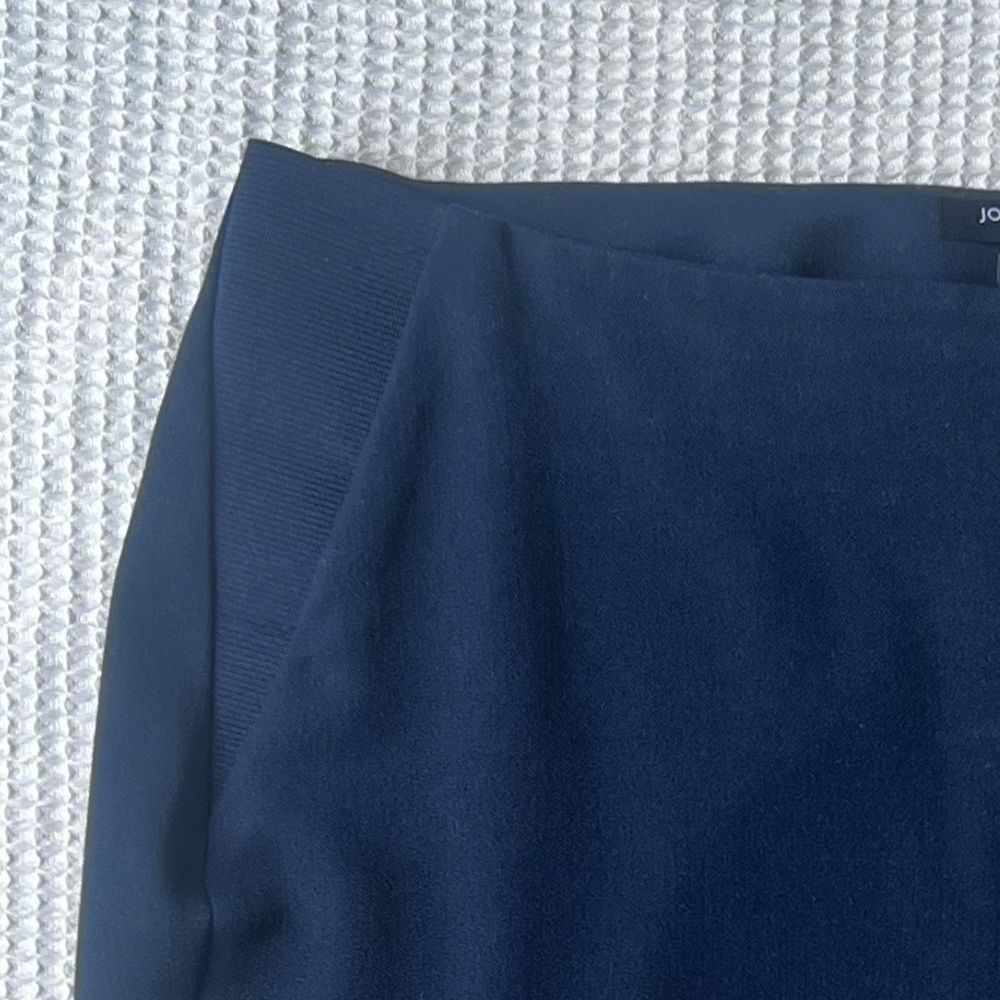 Jones New York Women's Navy Blue Business Casual Side Elastic Waistband Pants 12 - Picture 7 of 11